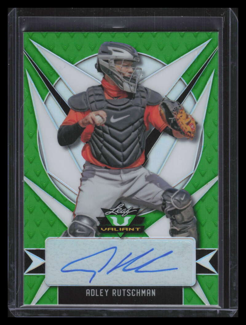 2021 Leaf Valiant baar1 Adley Rutschman Rookie Auto