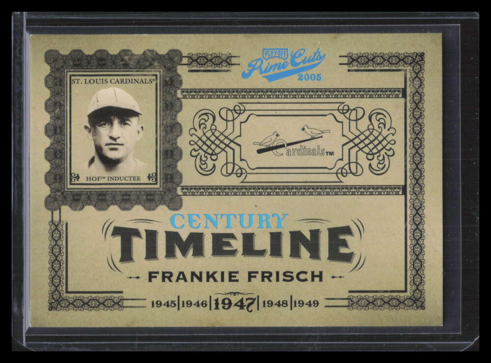 2005 Prime Cuts Timeline Century Platinum t18 Frankie Frisch 1/1