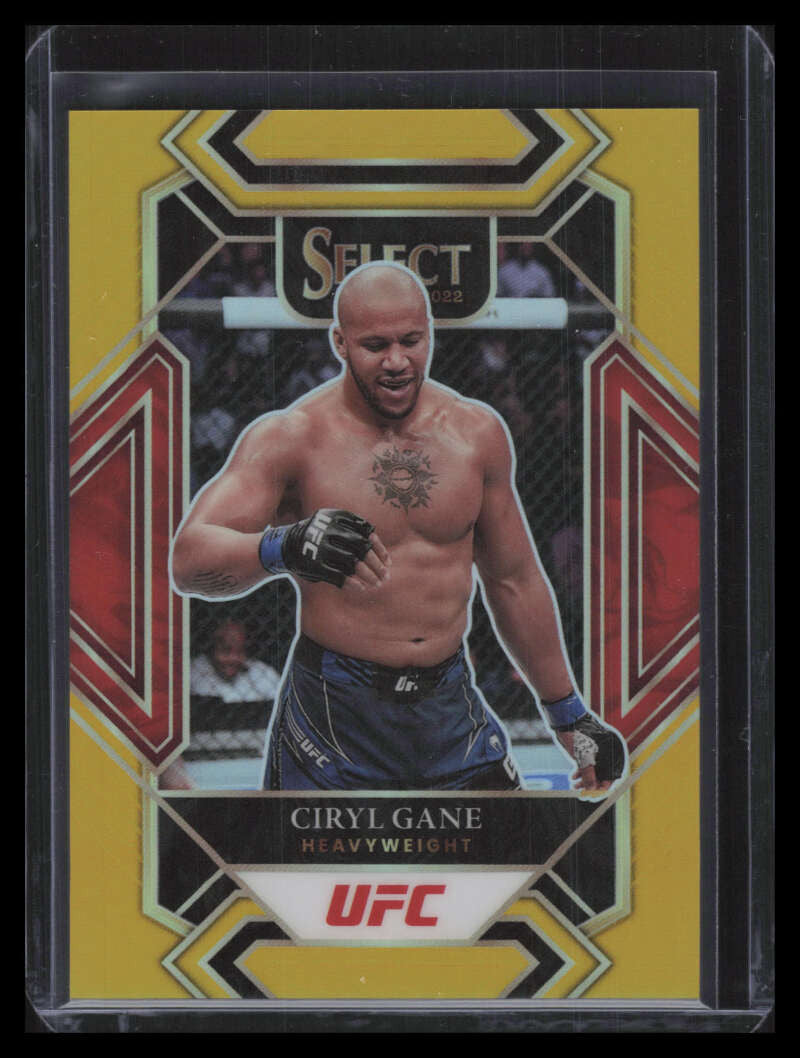 2022 Select UFC Prizms Gold Refractor 305 Ciryl Gane 5/10 Mezzanine