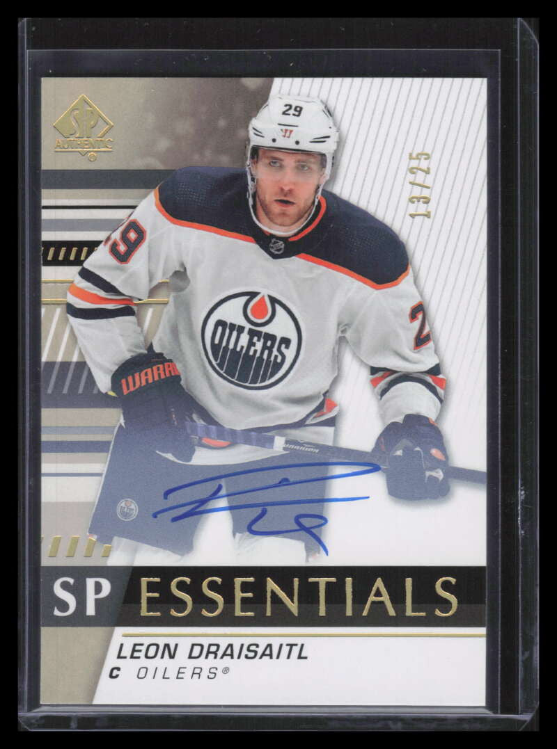 2019-20 SP Authentic SP Essentials Autographs SPELD Leon Draisaitl Auto 13/25