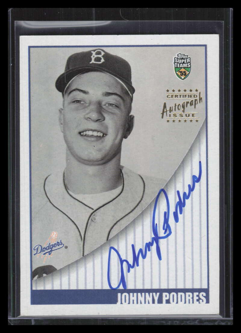 2002 Topps Super Teams Autographs JPO Johnny Podres Auto 138413