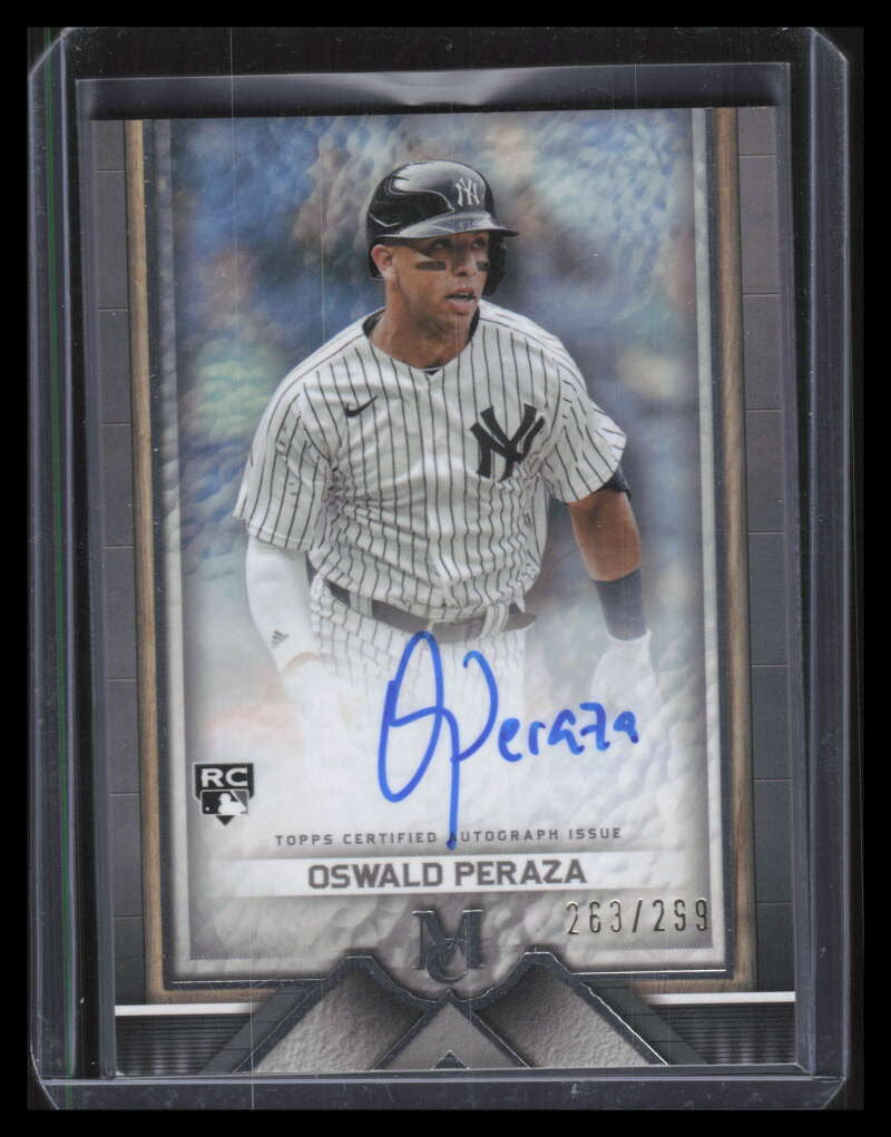 2023 Topps Museum Archival Autographs AAOP Oswald Peraza Rookie Auto 263/299