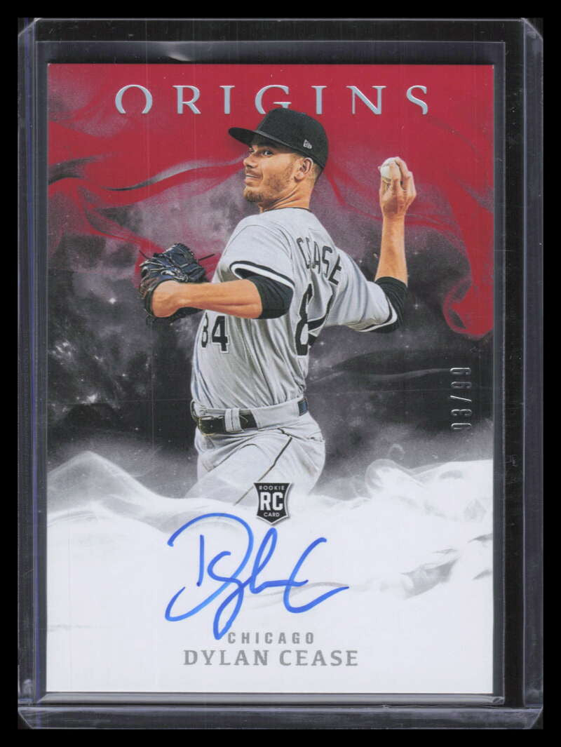 SOLD 148821 2020 Panini Origins Signatures Red 12 Dylan Cease Rookie Auto 93/99