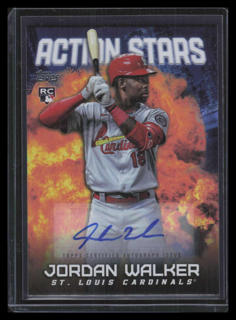 SOLD 148893 2023 Topps Update Action Stars Autographs as12 Jordan Walker Rookie Auto 17/25