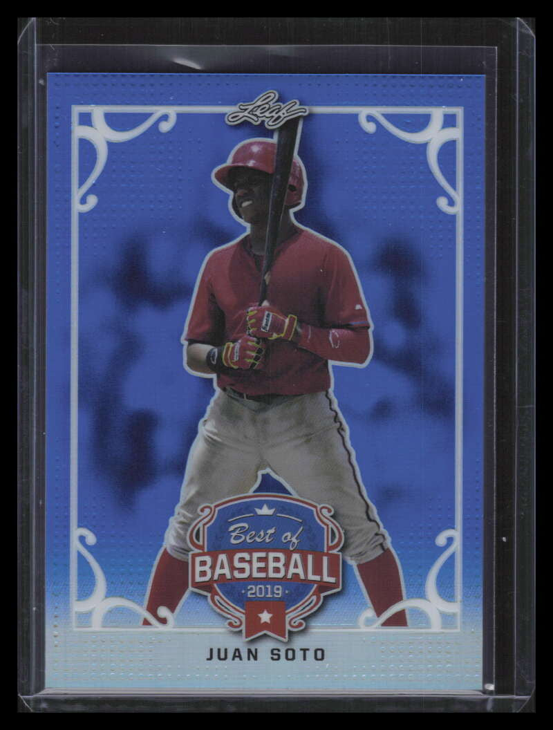 2019 Leaf Best of Baseball Blue bbjs1 Juan Soto 28/35