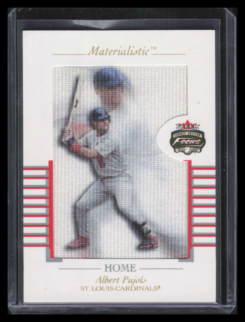 2002 Fleer Focus JE Materialistic Home 13 Albert Pujols 19/50