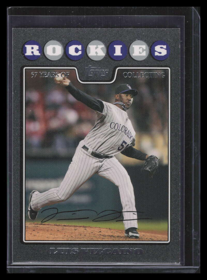 2008 Topps Update Black uh175 Luis Vizcaino 16/57