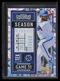 2020 Panini Contenders Cracked Ice Ticket 4 Elvis Andrus 9/23