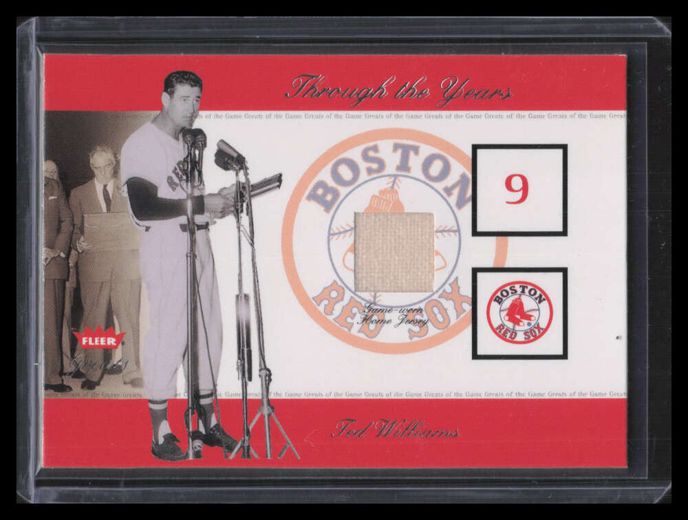 2002 Greats of the Game Through the Years Level 1 28 Ted Williams Jersey SP /350 ID: 149102