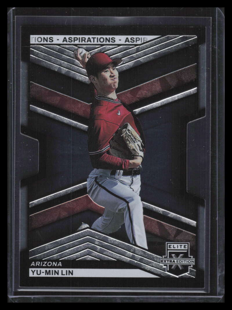 2023 Elite Extra Edition Aspirations Die-Cut 120 Yu-Min Lin Rookie 57/80