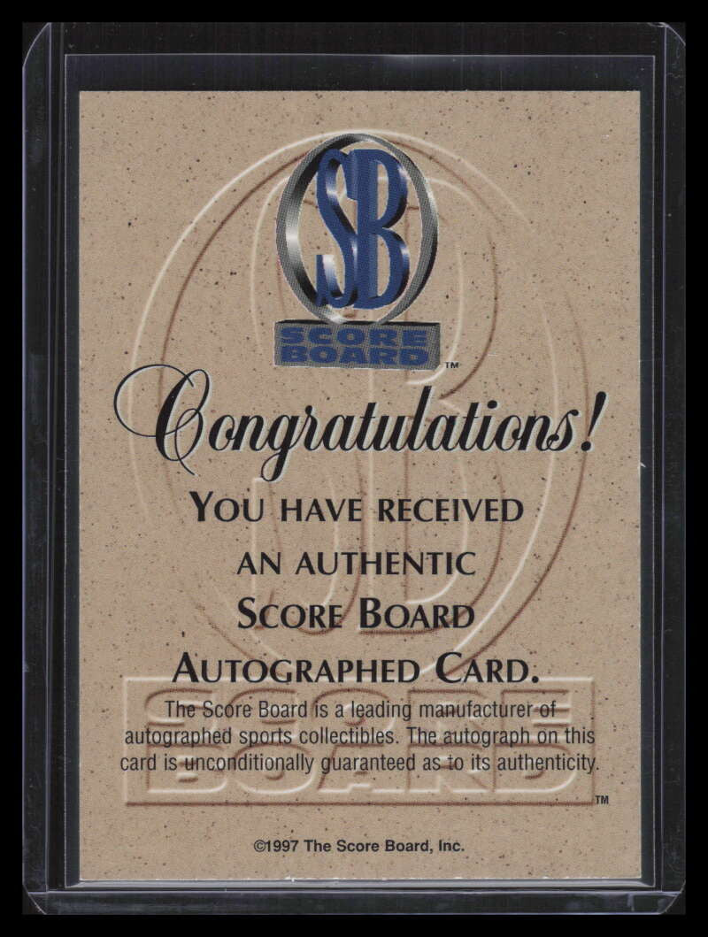 1997 Visions Signings Artistry Autographs a5 Stephon Marbury Auto