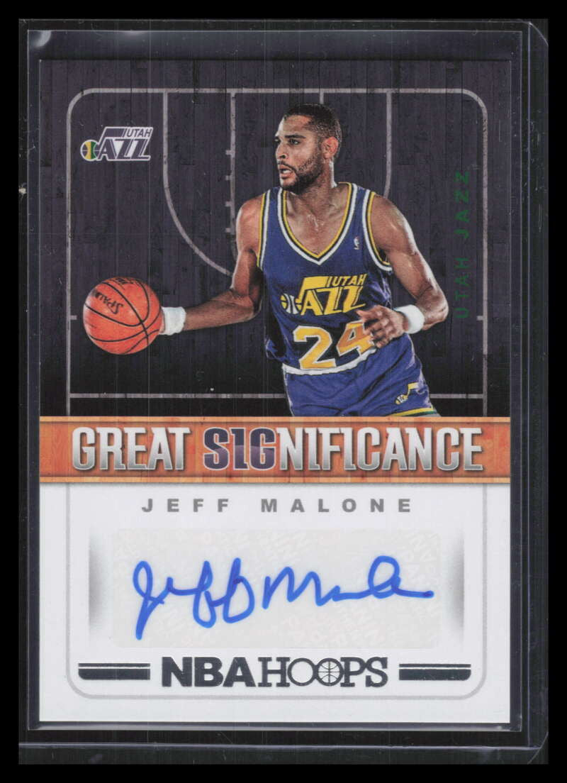 2018-19 Hoops Great SIGnificance Autographs 10 Jeff Malone Auto