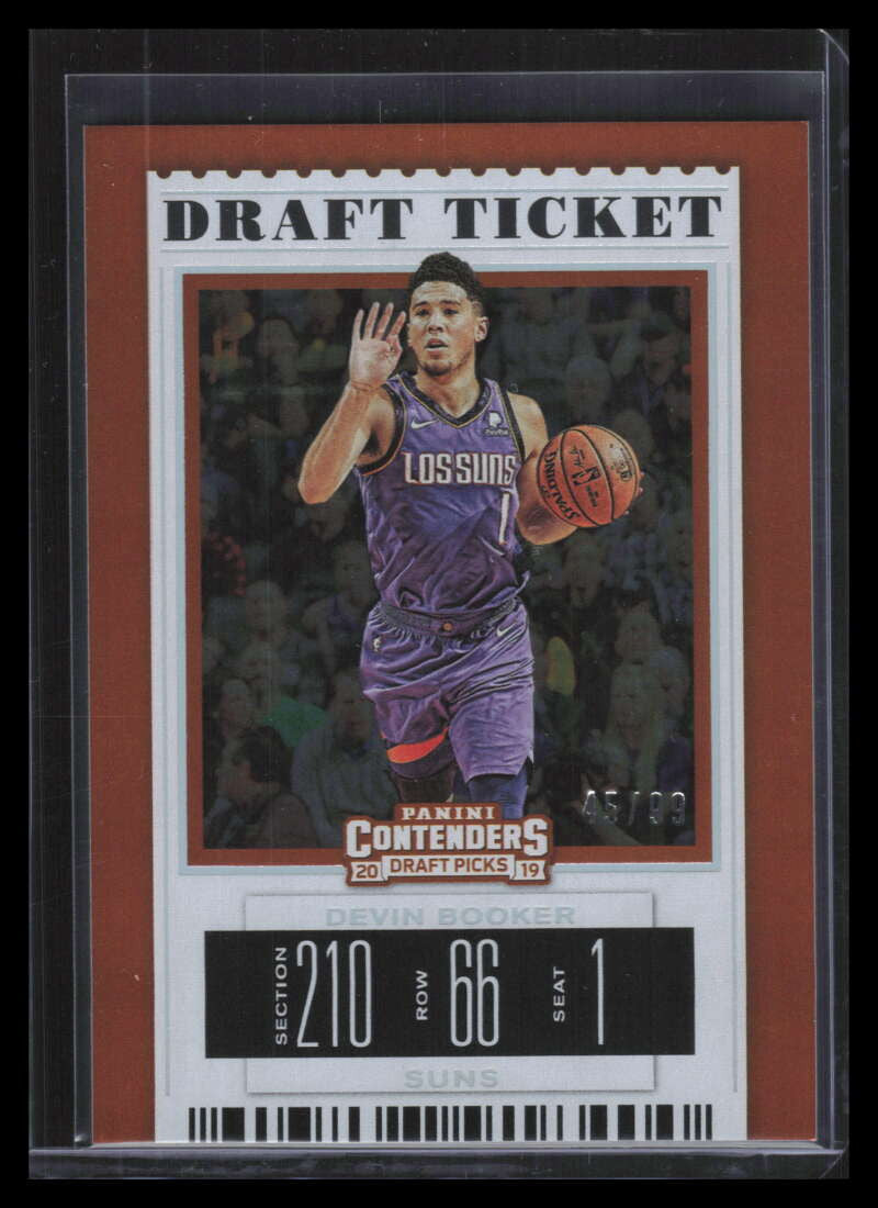 2019-20 Panini Contenders Draft Picks Draft Ticket 15 Devin Booker 45/99