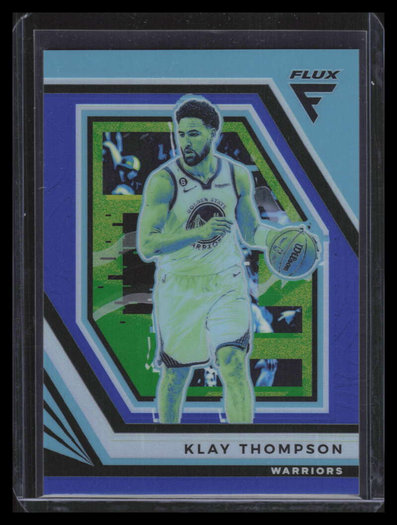 2022-23 Panini Flux Blue 163 Klay Thompson 96/99
