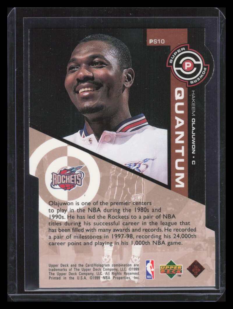 1998-99 Upper Deck Super Powers Bronze s10 Hakeem Olajuwon 776/1000