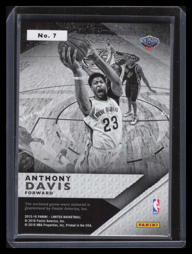2015-16 Limited Glass Cleaners Materials 7 Anthony Davis Laundry Tag Patch 1/1