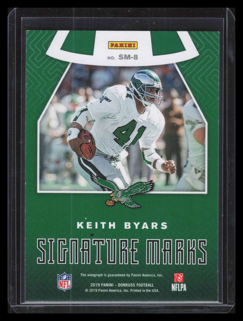 2019 Donruss Signature Marks 8 Keith Byars Auto