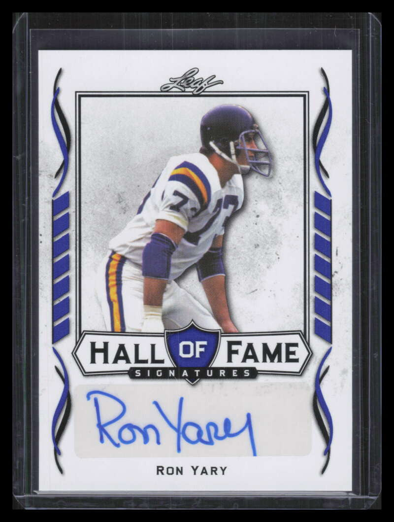2021 Leaf Signature Series HOF Autographs Blue hofry1 Ron Yary Auto