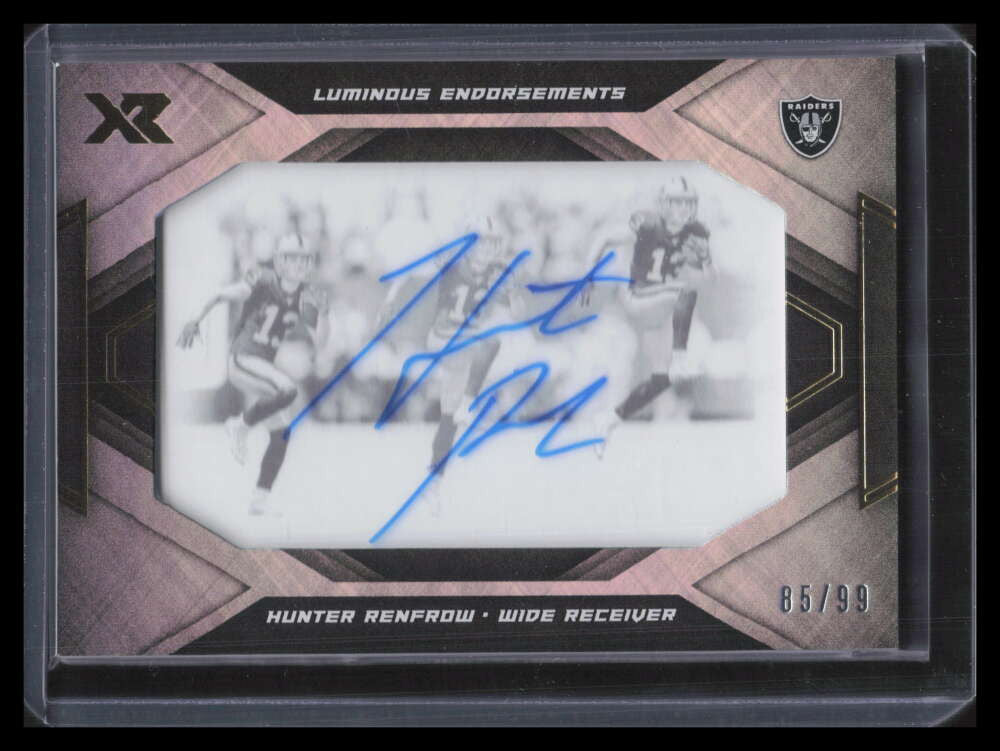 2019 Panini XR Luminous Endorsements 39 Hunter Renfrow Rookie Auto 85/99
