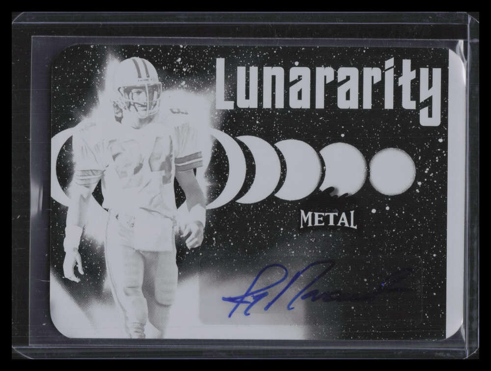 2024 Leaf Metal Lunararity Printing Plate Black ljn1 Jay Novacek Auto 1/1