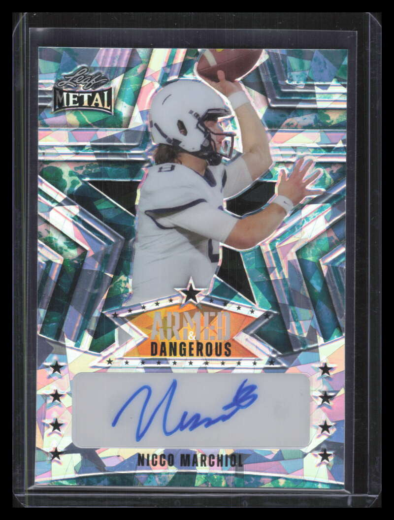 2024 Leaf Metal Armed Dangerous Autographs Water Nicco Marchiol Rookie Auto 1/1
