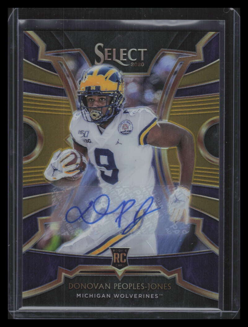 2020 Select Draft Signature Gold Refractor Donovan People-Jones Rookie Auto 7/10