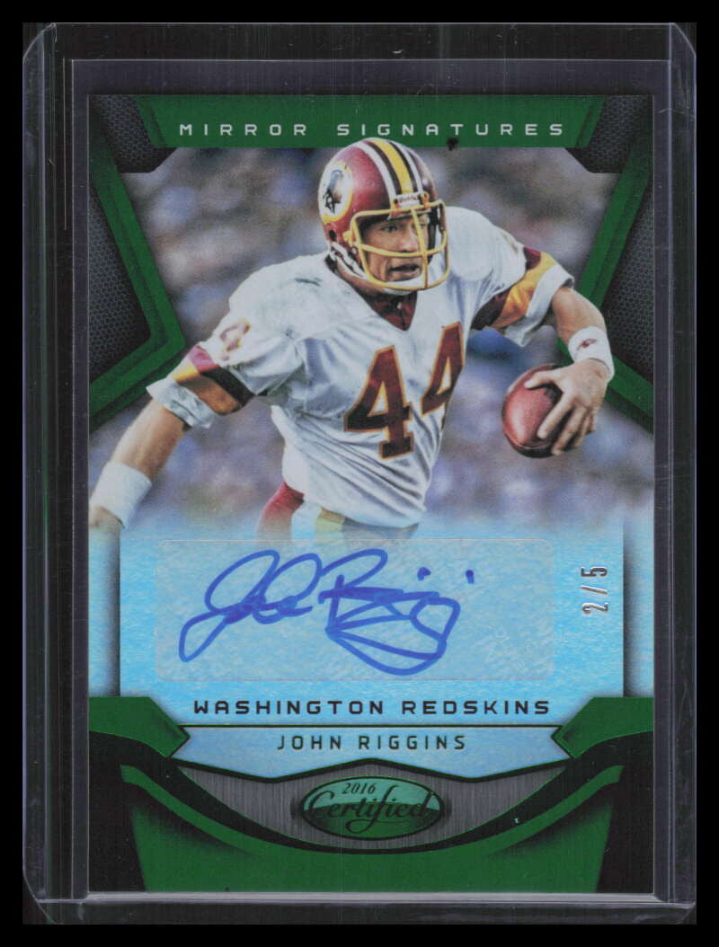 2016 Certified Signatures Mirror Green 47 John Riggins Auto 2/5