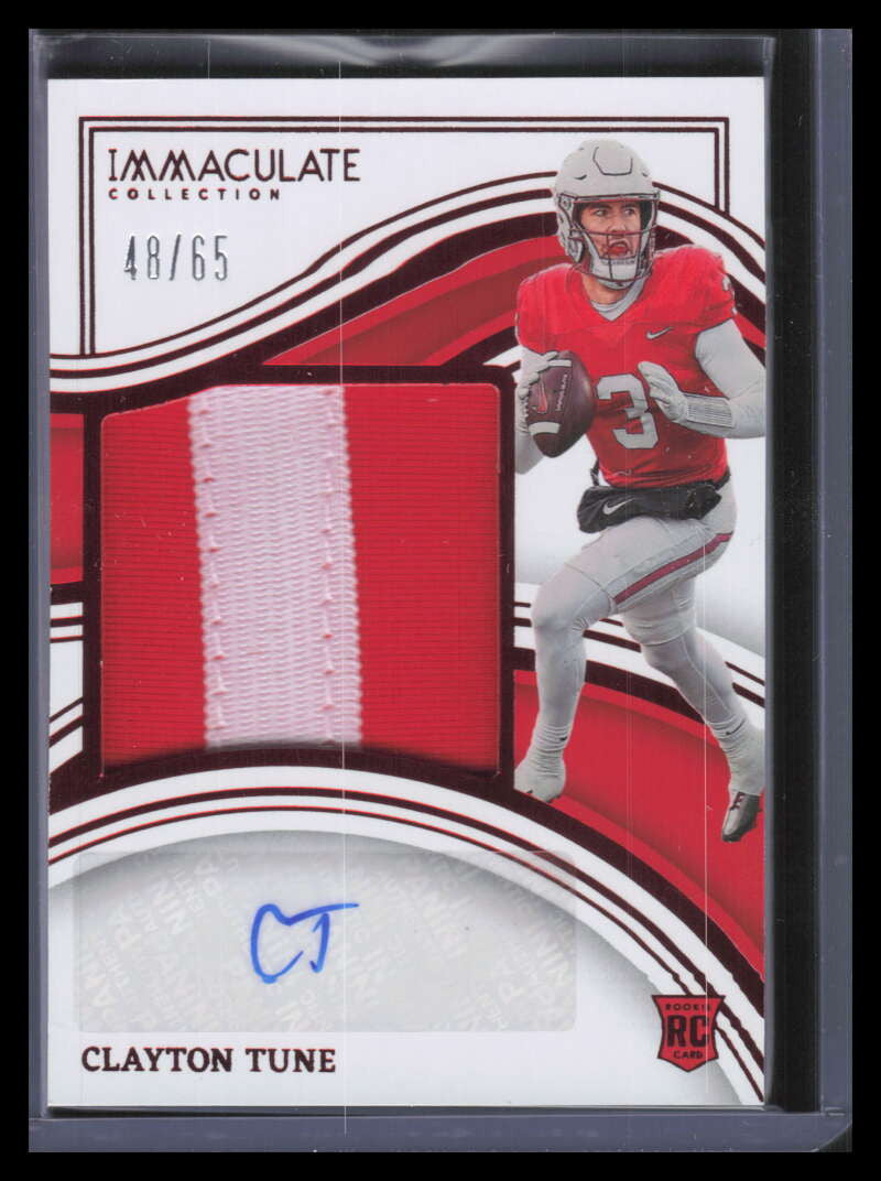 2023 Immaculate Collection Autographs Ruby Clayton Tune Rookie Patch Auto 48/65