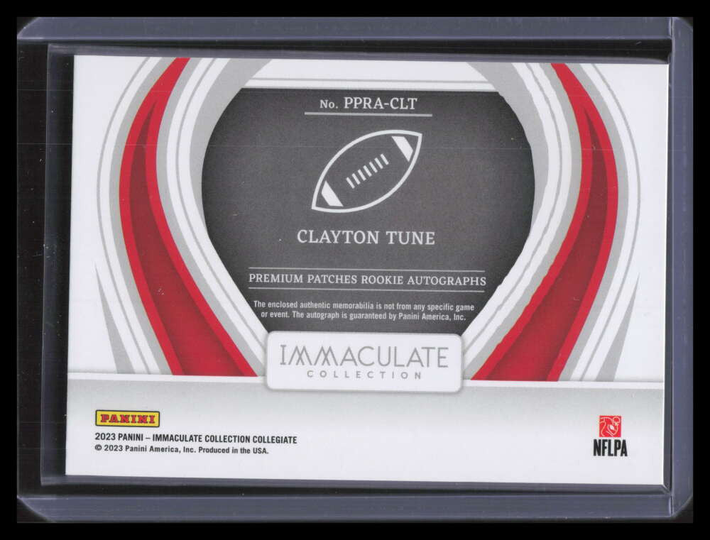 2023 Immaculate Collection Autographs Ruby Clayton Tune Rookie Patch Auto 1/65