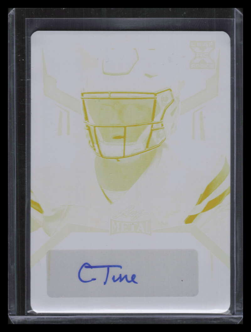 2023 Leaf Metal Portrait Autographs Printing Plate Clayton Tune Rookie Auto 1/1
