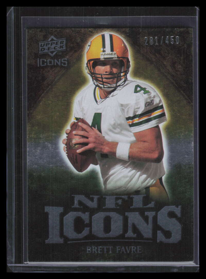 2009 Upper Deck Icons NFL Icons Silver ICBF Brett Favre 281/450
