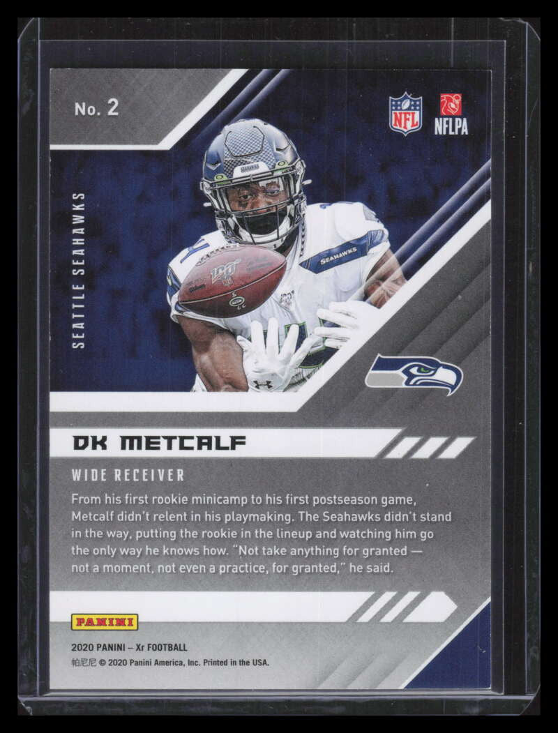 2020 Panini XR Orange 2 D. K. Metcalf 45/99