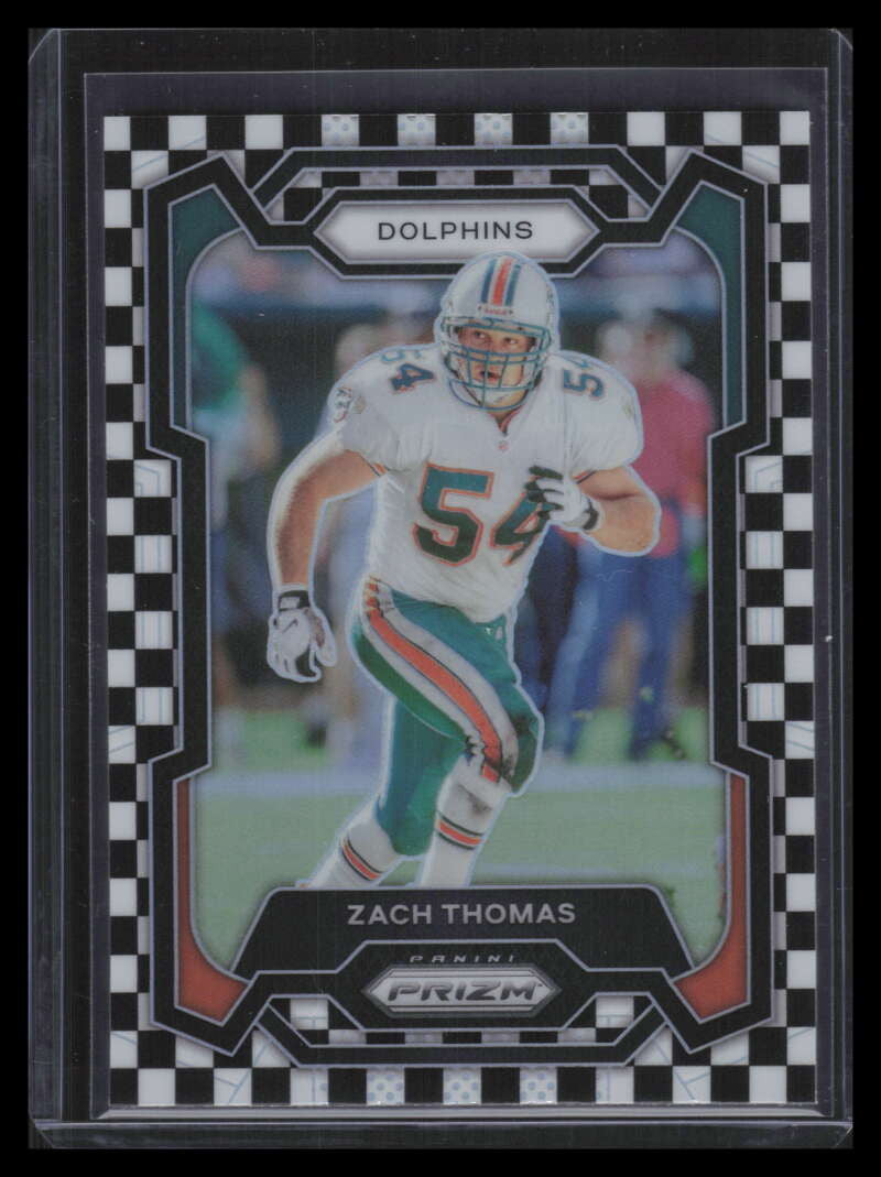 2023 Panini Prizm Prizms Black and White Checker Checkerboard 181 Zach Thomas