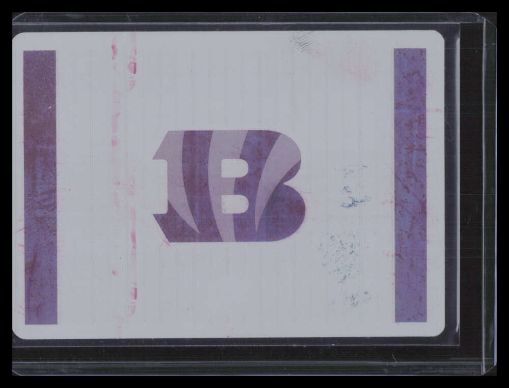 2019 Donruss Team Pride Plates and Patches Printing Plate Cincinnati Bengals 1/1