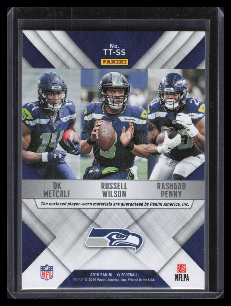 2019 Panini XR Team Trios Materials Penny Wilson Metcalf RC Triple Jersey 21/99