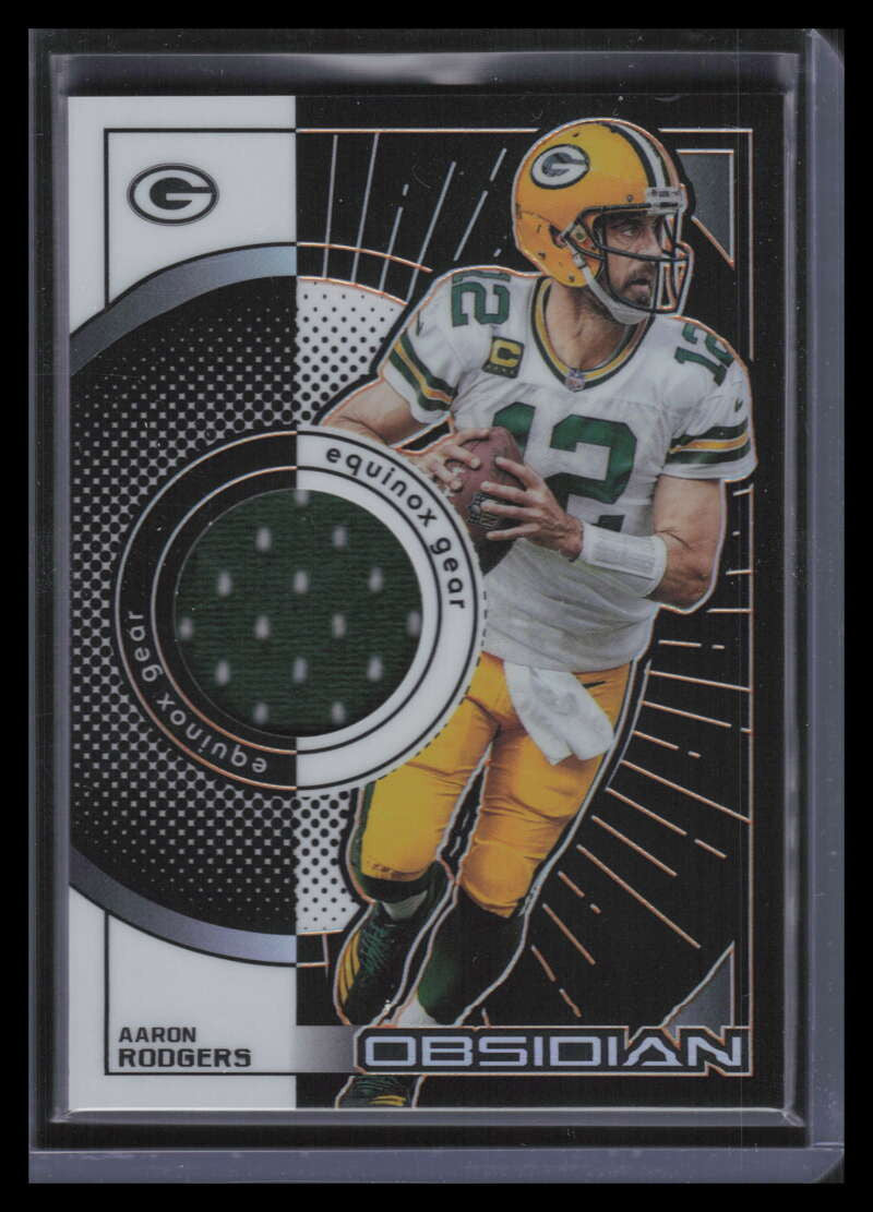 2022 Panini Obsidian Equinox Gear Electric Orange 16 Aaron Rodgers Jersey 51/75