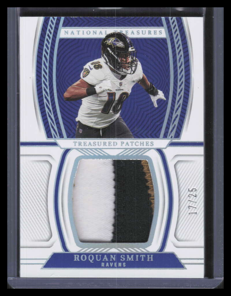 2022 Panini National Treasures Treasured Patches Silver Roquan Smith Patch 17/25