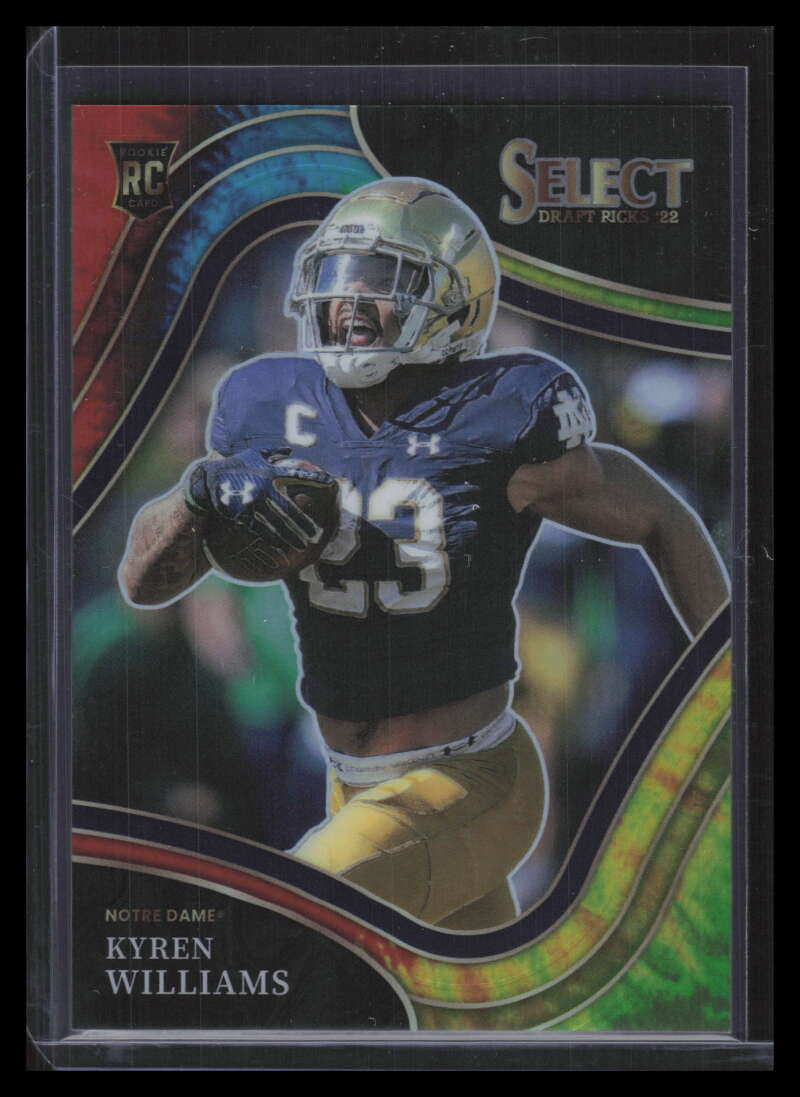 2022 Select Draft Picks Prizms Tie Dye Refractor 120 Kyren Williams Rookie 10/25