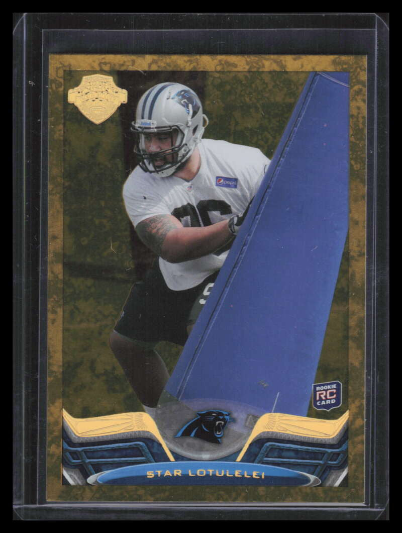 2013 Topps Rookie Legends Gold 13 Star Lotulelei Rookie 75/99