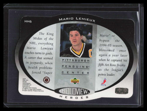 1996-97 SPx Holoview Heroes hh6 Mario Lemieux ID: 149666