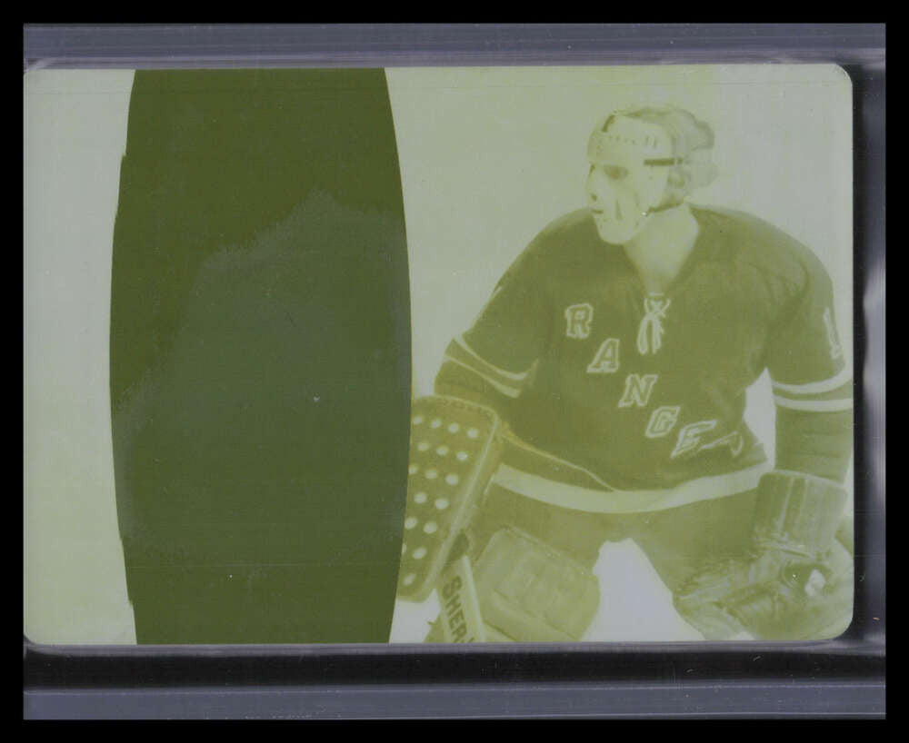 2010-11 Dominion Printing Plate Yellow 133 Ed Giacomin 1/1