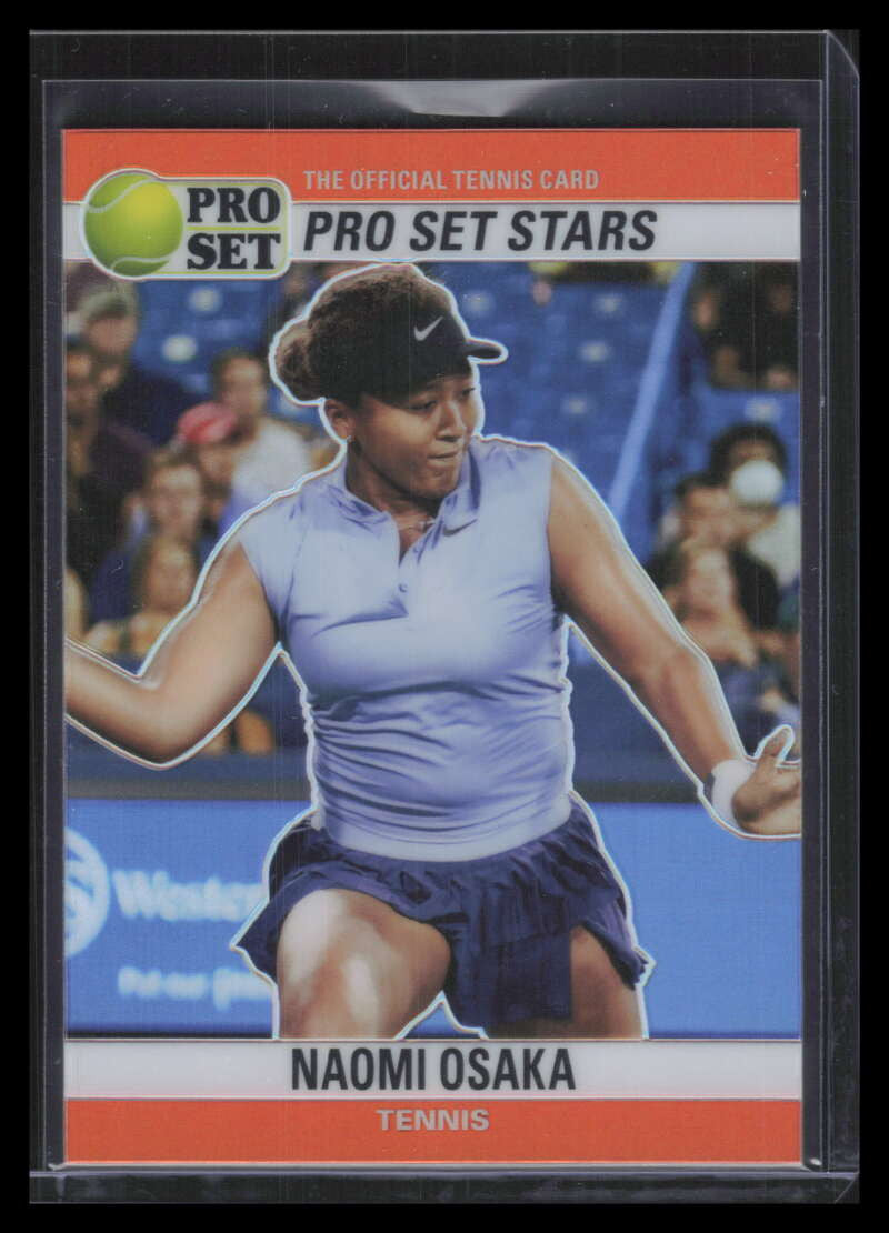 2021 Leaf Pro Set Stars Metal Rainbow Orange 4 Naomi Osaka Rookie 7/7