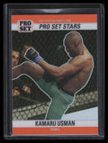 2021 Leaf Pro Set Stars Metal Rainbow Orange 2 Kamaru Usman 7/7
