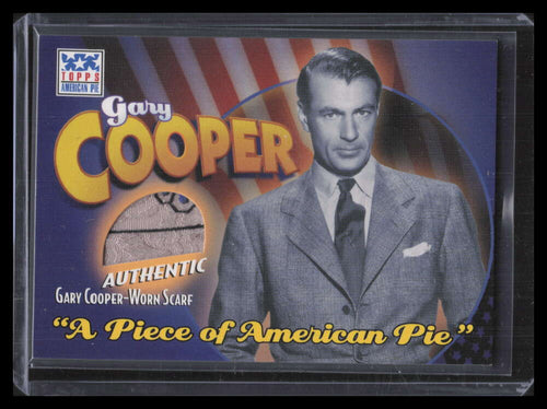 2002 Topps American Pie Piece of American Pie GC Gary Cooper Scarf