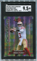 2023 Wild Card Alumination Ocular Rainbow Blue Yellow Brock Purdy 10/10 SGC 9.5