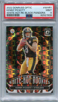2022 Donruss Optic White Hot Black Pandora Kenny Pickett Rookie 10/25 PSA 9 MINT