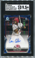 2023 Bowman Chrome Blue Lunar Refractor Cam Collier Rookie Auto /150 SGC 9.5 10