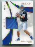 2019 Immaculate Collection Collegiate 8 Daniel Jones Rookie Glove Patch 65/88