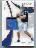 2019 Immaculate Collection Collegiate 8 Daniel Jones Rookie Glove Patch 73/88