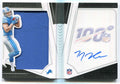 2019 Panini Playbook 221 T.J. Hockenson Rookie Booklet Jumbo Jersey Auto 112/199